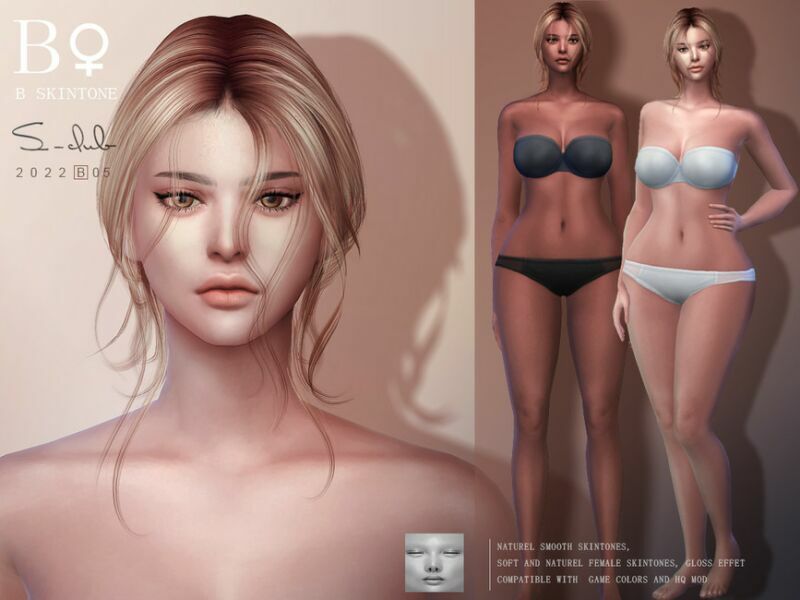 Nature Soft Women Overlay Skintones By S-Club Sims 4 CC