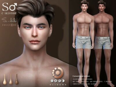 Naturel Male Skintones By S-Club Sims 4 CC