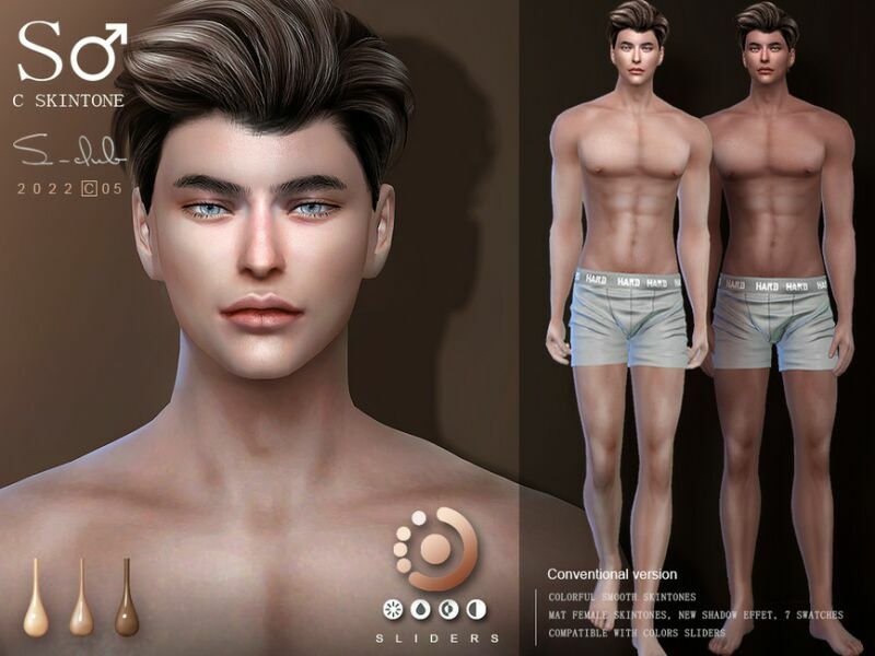 Naturel Male Skintones By S Club Sims 4 Cc Download