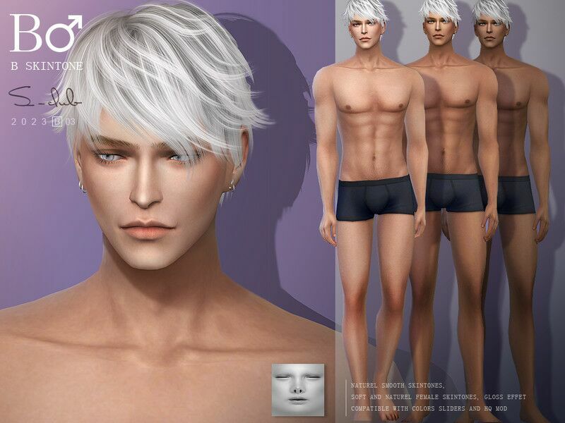 Naturel Overlay MAN Skintone BY… By S-Club Sims 4 CC