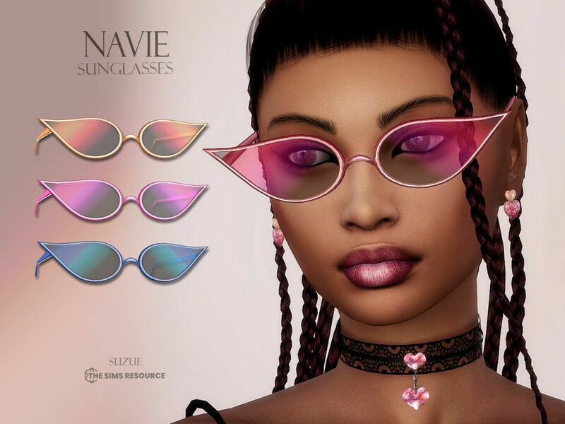 Navie Sunglasses By Suzue Sims 4 CC