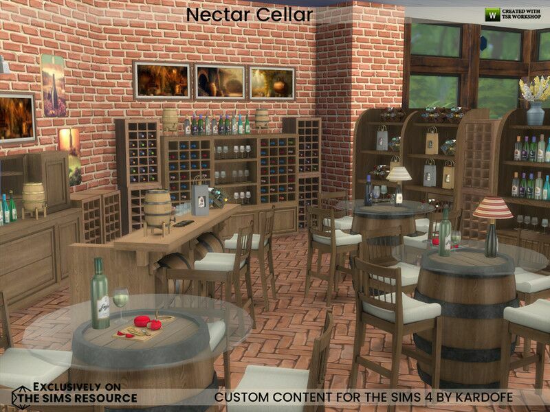 Nectar Cellar By Kardofe Sims 4 CC