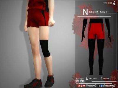 Nekoma Short By Mazero5 Sims 4 CC