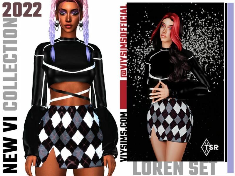 NEW VI Collection – Loren SET Sims 4 CC