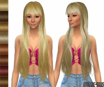 Newsea YU183 Janice Peggyed V9 Retexture By Atomic-Sims Sims 4 CC