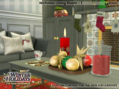 Nicholas Living Room – 1 Sims 4 CC