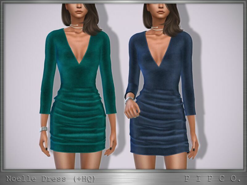 Noelle Dress II By Pipco Sims 4 CC