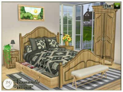 Normandie Bedroom SET Sims 4 CC