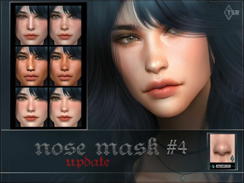 sims 4 cc nose mask 04 update for sim creators by remussirion 2