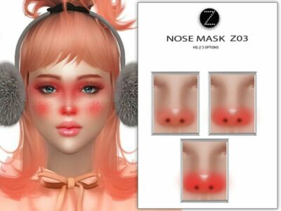 Nose Mask Z03 By Zenx Sims 4 CC