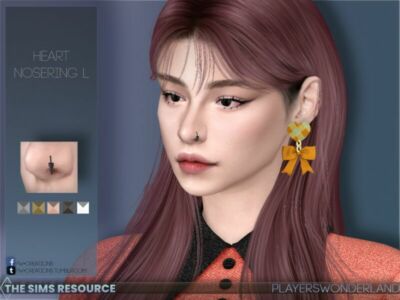 Nosering Heart L By Playerswonderland Sims 4 CC