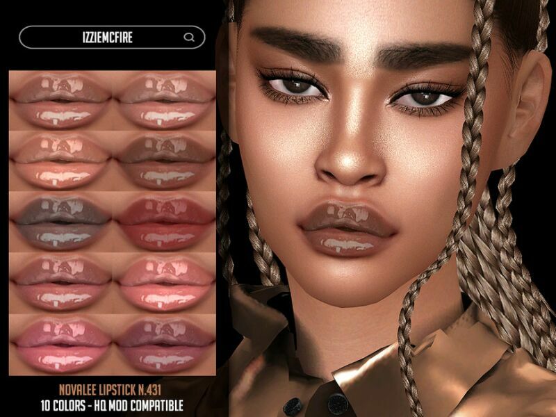 Novalee Lipstick N.431 By Izziemcfire Sims 4 CC