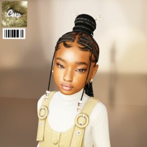 Nyah Butterfly Braids Sims 4 CC