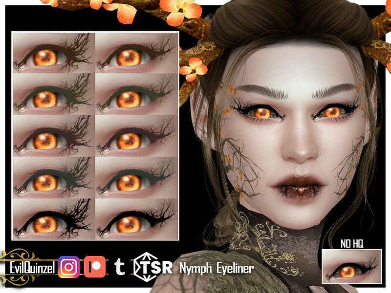 Nymph Eyeliner By Evilquinzel Sims 4 CC