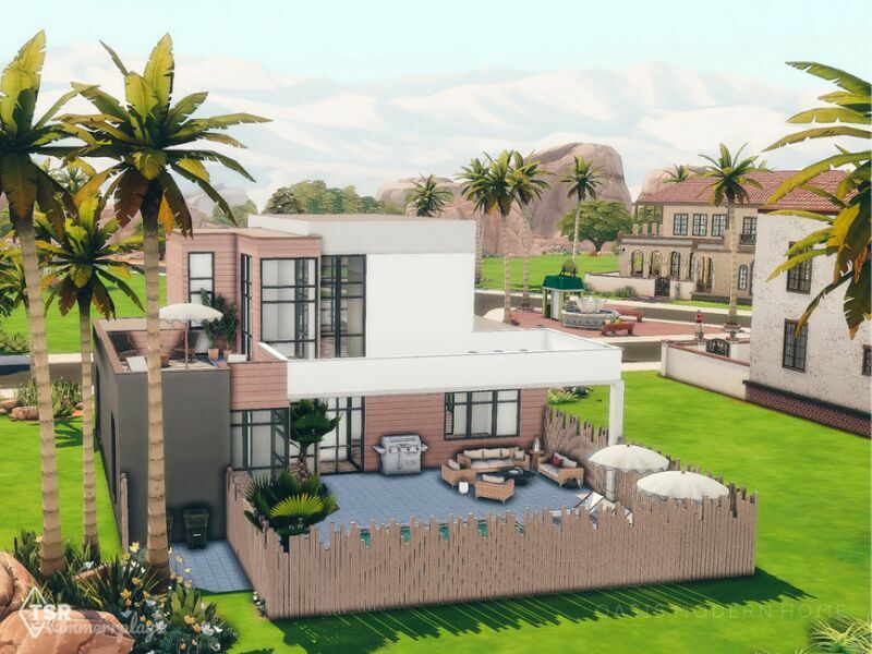 sims 4 cc oasis modern couple home 3