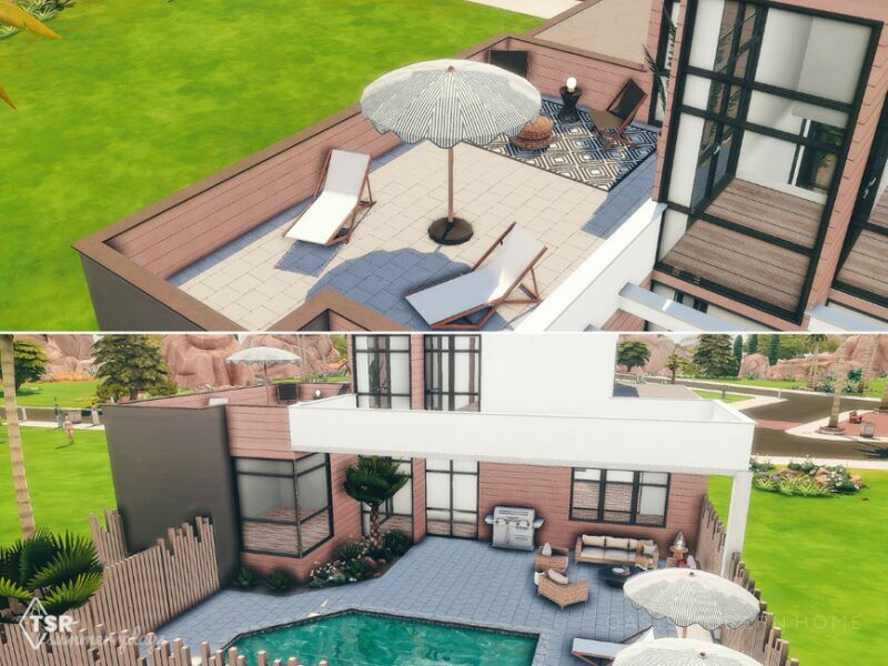 sims 4 cc oasis modern couple home 4