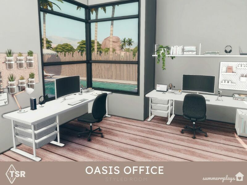 Oasis Office – TSR CC Only Sims 4 CC