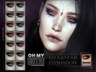 OH MY Goth – Exogenous Eyeshadow By Remussirion Sims 4 CC