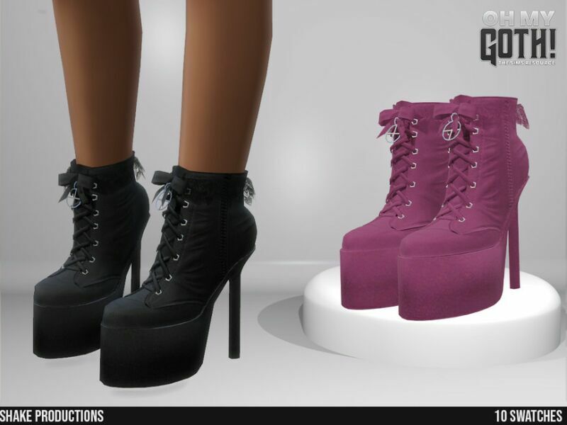 OH MY Goth! High Heel Boots 2 By Shakeproductions Sims 4 CC