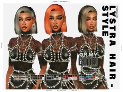 OH MY Goth Lystra Hairstyle Sims 4 CC