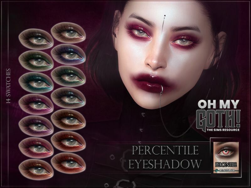 OH MY Goth – Percentile Eyeshadow By Remussirion Sims 4 CC