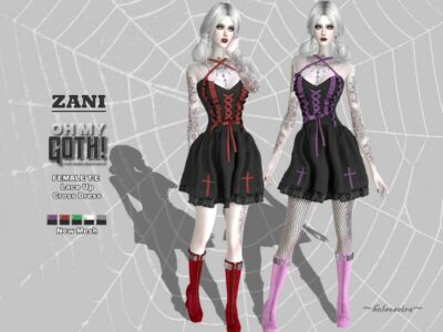 OH MY Goth – Zani – Cross Dress By Helsoseira Sims 4 CC