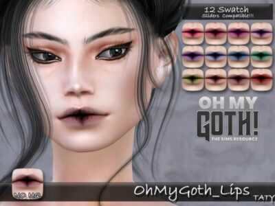 Ohmygoth_Lips By Tatygagg Sims 4 CC