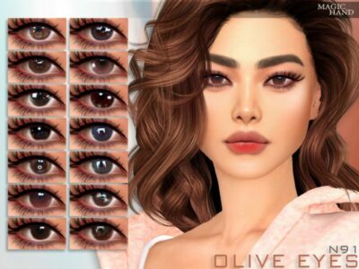 Olive Eyes N91 By Magichand Sims 4 CC