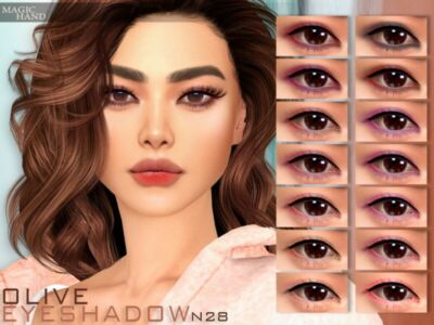 Olive Eyeshadow N28 By Magichand Sims 4 CC