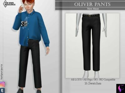 Oliver Pants By Katpurpura Sims 4 CC