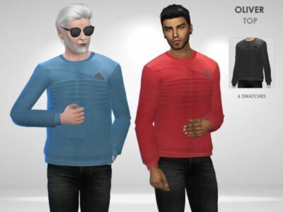 Oliver TOP By Puresim Sims 4 CC