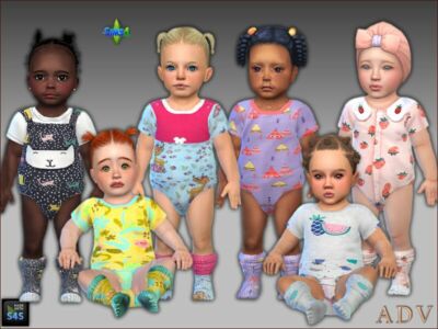 Onesies And Socks For Infant Girls Sims 4 CC