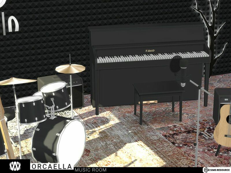 sims 4 cc orcaella music room by wondymoon 3