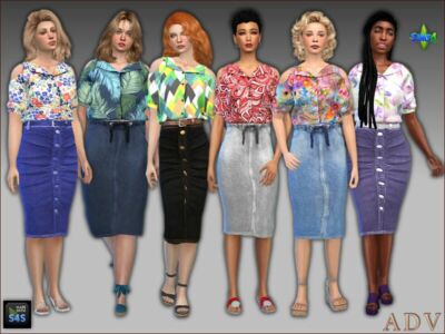 Outfit For Adults Sims 4 CC