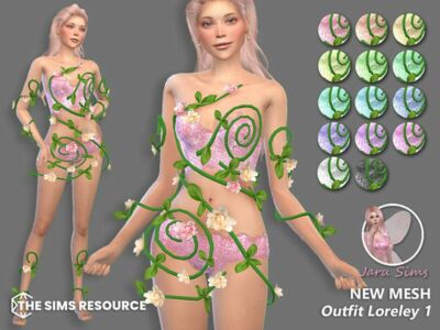 Outfit Loreley 1 Sims 4 CC