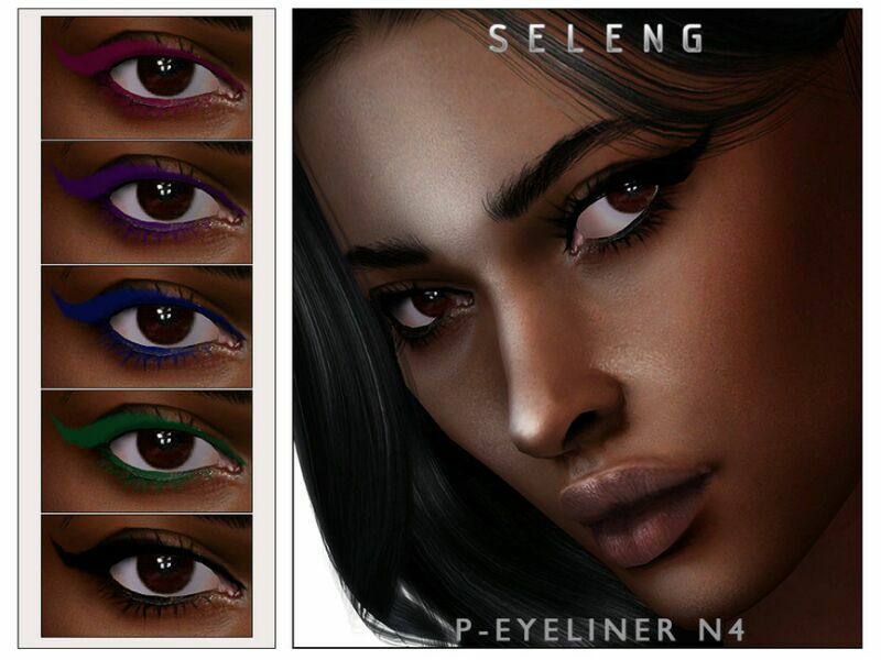 P-Eyeliner N4 [Patreon] By Seleng Sims 4 CC