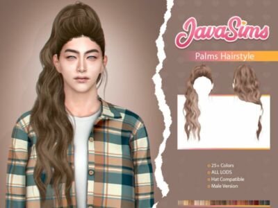 Palms (Male Hairstyle) By Javasims Sims 4 CC