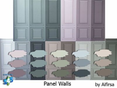 Panel Walls By Aifirsa Sims 4 CC