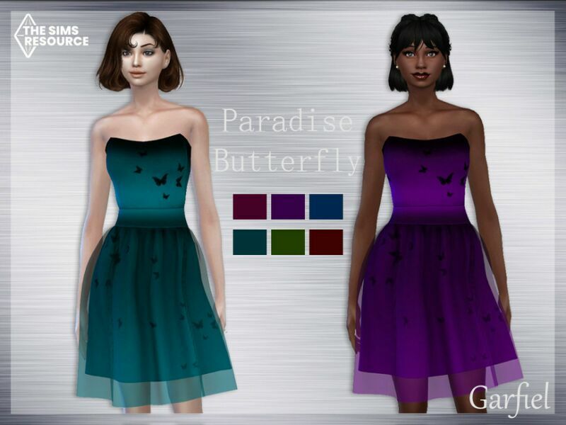 Paradise Butterfly By Garfiel Sims 4 CC