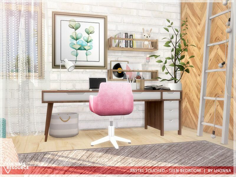 sims 4 cc pastel touched teen bedroom tsr cc only by lhonna 3