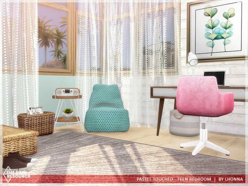 sims 4 cc pastel touched teen bedroom tsr cc only by lhonna 4