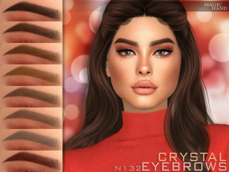 [Patreon] Crystal Eyebrows N132 By Magichand Sims 4 CC