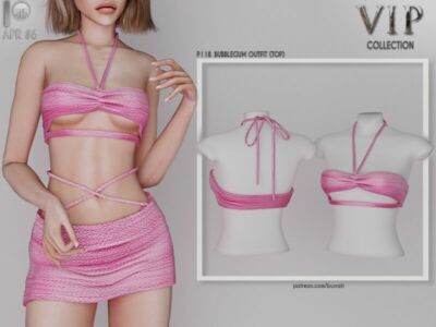 [Patreon] (Early Access) Bubblegum Outfit (TOP) P118 By Busra-Tr Sims 4 CC