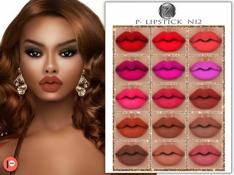 Patreon – (Early Access) Lipstick N12 By Zenx Sims 4 CC