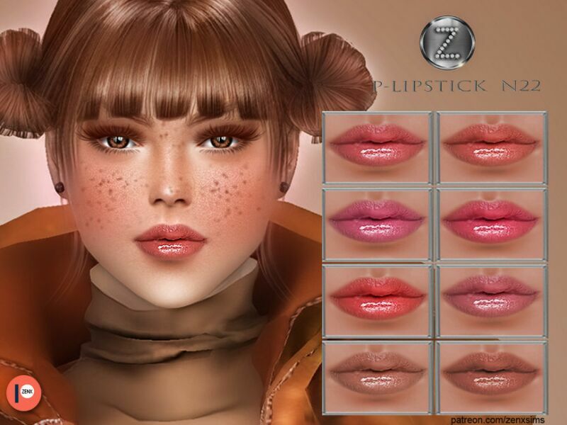 Patreon – (Early Access) Lipstick N22 By Zenx Sims 4 CC