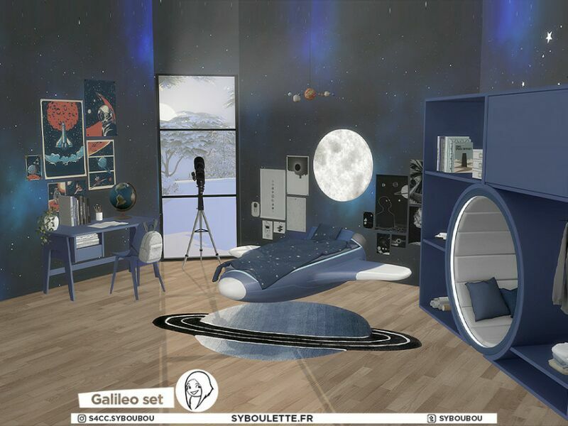 sims 4 cc patreon early release galileo set part 2 desk by syboubou 2