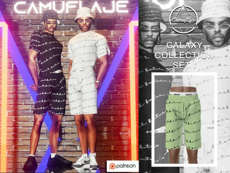 [Patreon] Galaxy Collection – SET I (Shorts) By Camuflaje Sims 4 CC