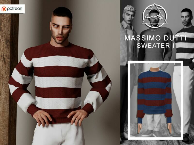 [Patreon] Massimo Dutti Collection – Sweater I By Camuflaje Sims 4 CC