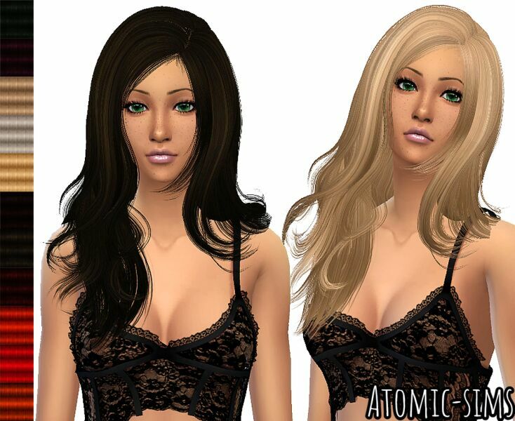 Peggyzone Hair 5424 (Pegy 084) Retexture By Atomic-Sims Sims 4 CC