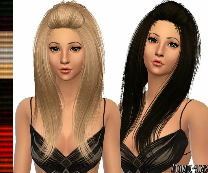 Peggyzone Hair 5723 (Juice123) Retexture By Atomic-Sims Sims 4 CC